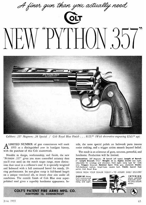 Colt Python original ad