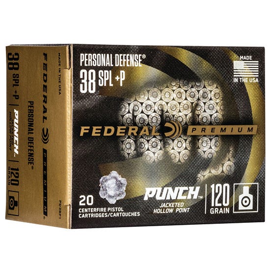 Federal Premium Punch .38 Special +P 120 Grain JHP