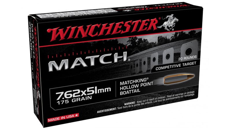 Winchester Match 7.62x51MM 175 Grain BTHP Ammo