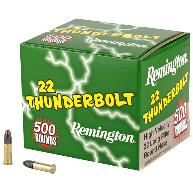 Remington 22 Thunderbolt ammo 500 round box