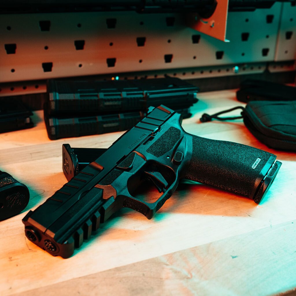 Springfield Echelon pistol on workbench